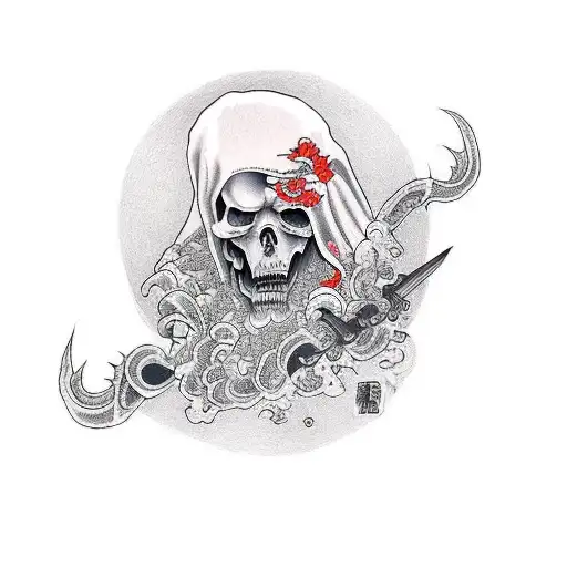 Grim Reaper tattoo design idea