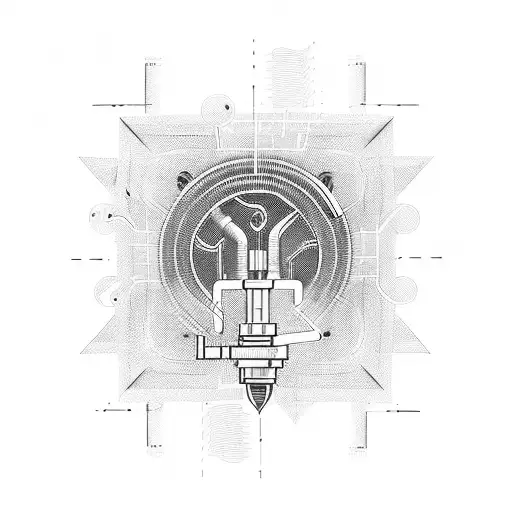 electric engineer tattoo design idea
