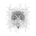 electric engineer tattoo design idea