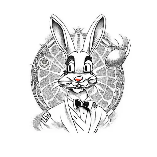 will smith bugs bunny tattoo design idea