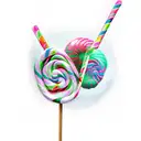 lollipop tattoo design idea