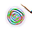 lollipop tattoo design idea