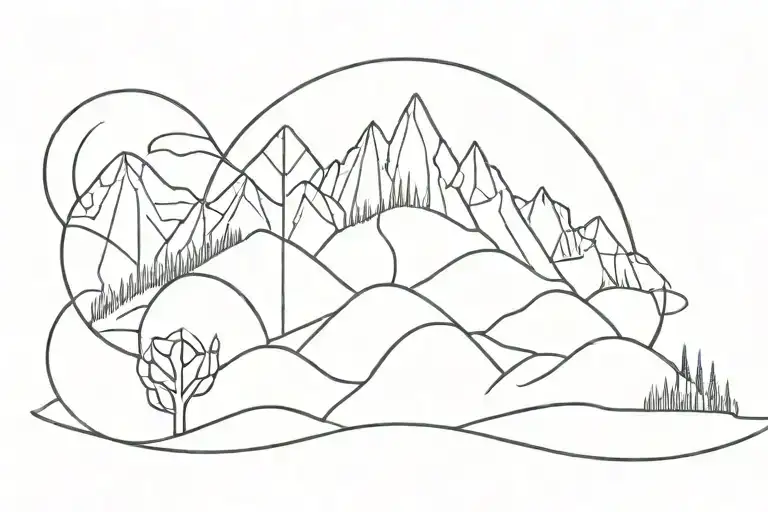 Rolling Heights Ballas  tattoo design idea