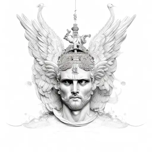 Veni Vidi Vici in angel script tattoo design idea