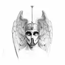 Veni Vidi Vici in angel script tattoo design idea