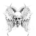 Veni Vidi Vici in angel script tattoo design idea