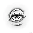 eyes with eyebrows  tattoo design idea