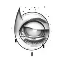 eyes with eyebrows  tattoo design idea