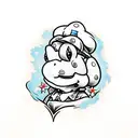 Toad from mario tattoo design idea