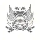 Toad from mario tattoo design idea