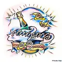 sparkling wine tattoo design idea