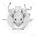 rat king tattoo design idea