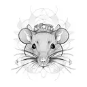 rat king tattoo design idea