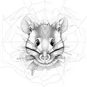 rat king tattoo design idea