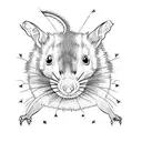 rat king tattoo design idea