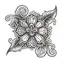 a tattoo with a three-leaf clover that says Aryan Brotherhood tattoo design idea