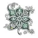 a tattoo with a three-leaf clover that says Aryan Brotherhood tattoo design idea
