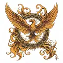  The tattoo will be a phoenix, but its my back will be made of the sol key and its wings  tattoo design idea