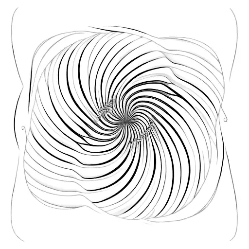 Fibonacci com símbolos matemáticos e o mar tattoo design idea