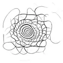 Fibonacci com símbolos matemáticos e o mar tattoo design idea