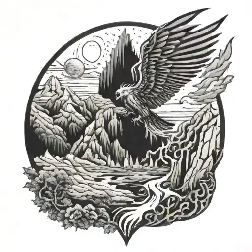 valley of death angel tattoo design idea