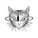 Cat tattoo design idea