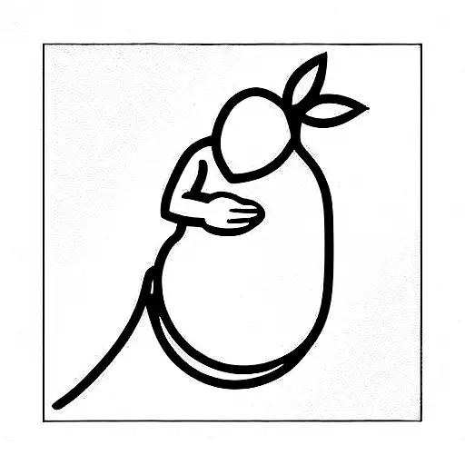 maternity tattoo design idea