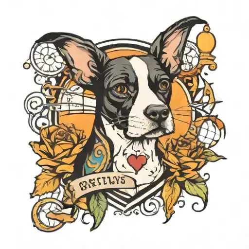 sleeve tattoo featuring Boston sports my dog and anniversary  tattoo design idea