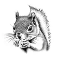  squirrel  tattoo design idea