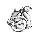  squirrel  tattoo design idea
