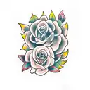 mar e sol  tattoo design idea