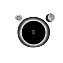 a solar eclipse tattoo design idea