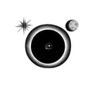 a solar eclipse tattoo design idea