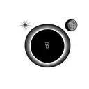 a solar eclipse tattoo design idea