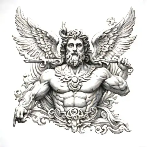 greek gods Olympus tattoo design idea
