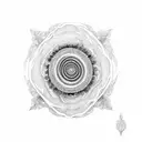 Spiral tattoo design idea