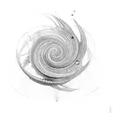 Spiral tattoo design idea