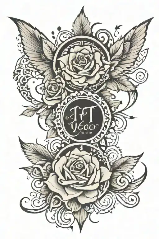 couples tattoo featuring intricate patterns saying if you go i wanna go with you tattoo design idea