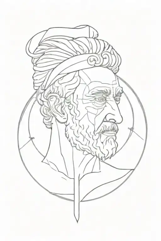 stoic philosophy tattoo design idea