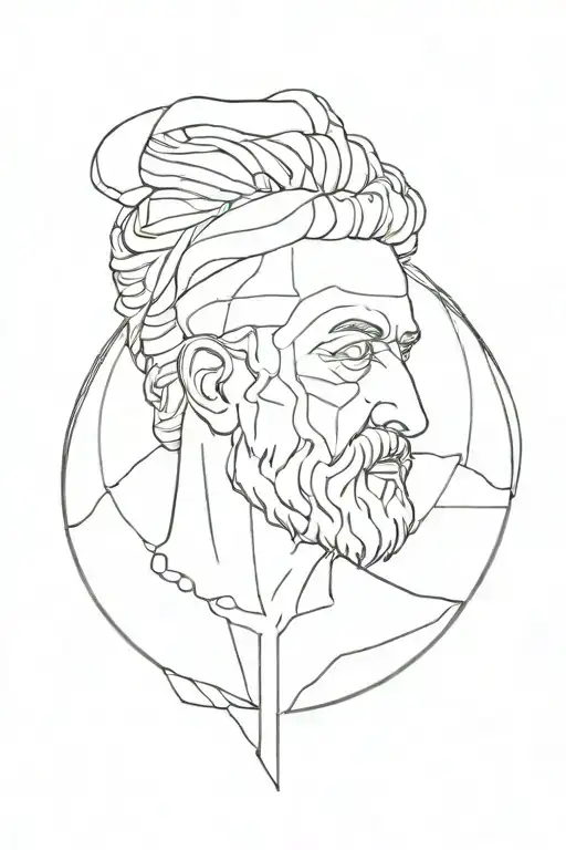 stoic philosophy tattoo design idea