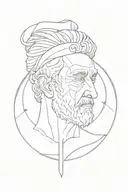 stoic philosophy tattoo design idea