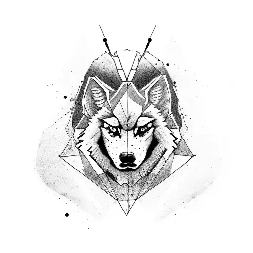 sniper wolf tattoo design idea