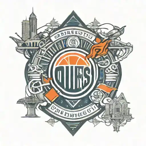 Edmonton oilers logo integrated, Edmonton skyline tattoo design idea