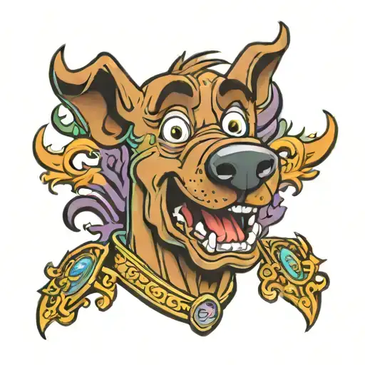 Scooby doo left sleeve tattoo tattoo design idea