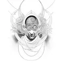 Morpheus from The Sandman  tattoo design idea