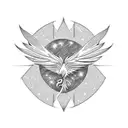 Phoenix anime  tattoo design idea