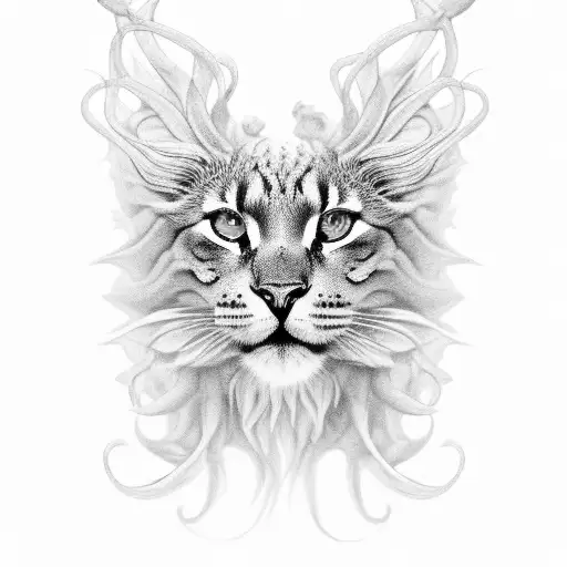 A mesmerizing black and grey Medusa portrait tattoo design idea