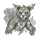 Voodoo bear tattoo design idea