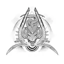 Aztec snake tattoo design idea