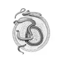 Aztec snake tattoo design idea